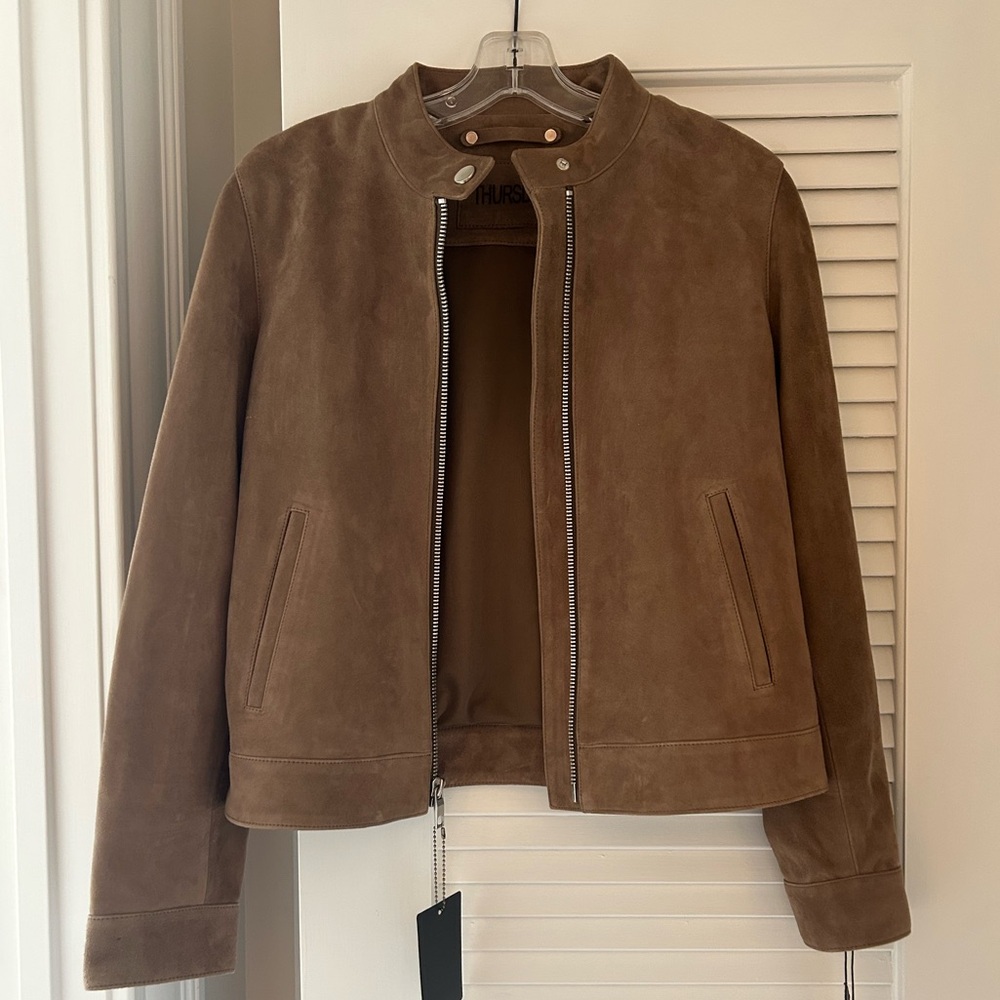 Thursday Boot Company leather racer jacket